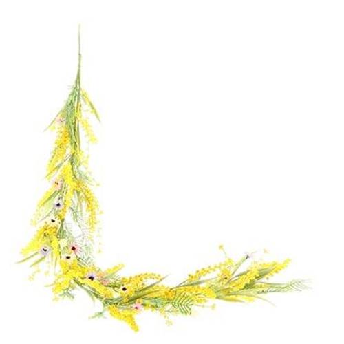 Seide Girlande sonnige Blüte gelb L150cm