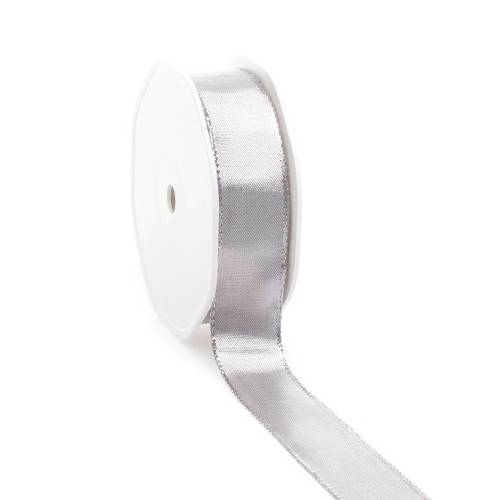 Band Metallic silber 25mm 25m