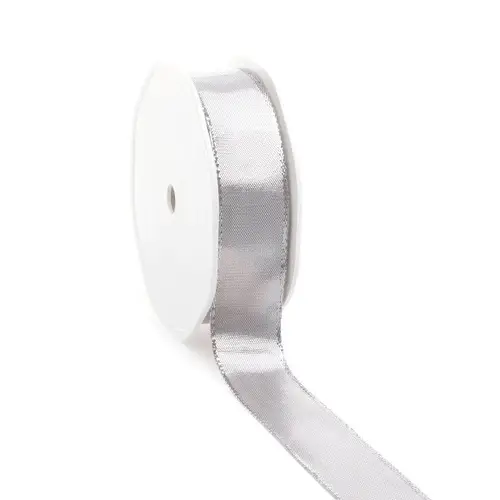 Band Metallic silber 25mm 25m