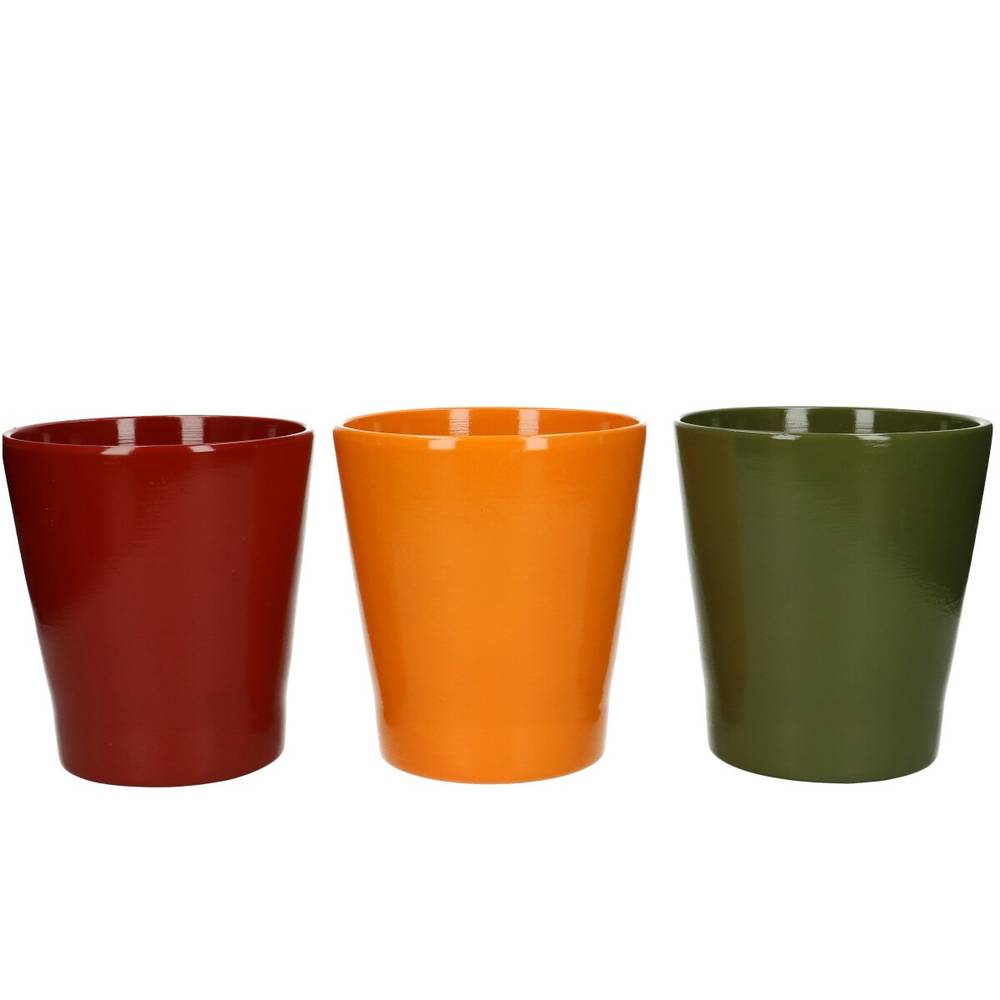 Keramik Orchidee Topf mix D13cm H14cm