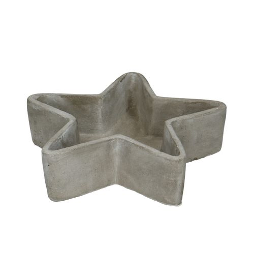 Beton Stern grau D20cm H05cm
