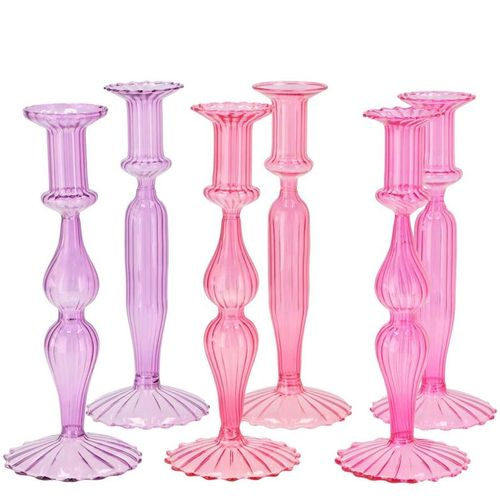 Kerzenständer Pretty rosa mix D09cm H28cm