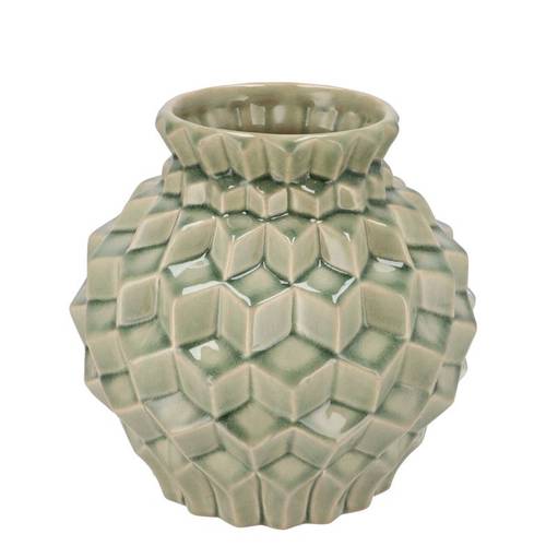Keramik Vase Gia grün 19x19x19cm
