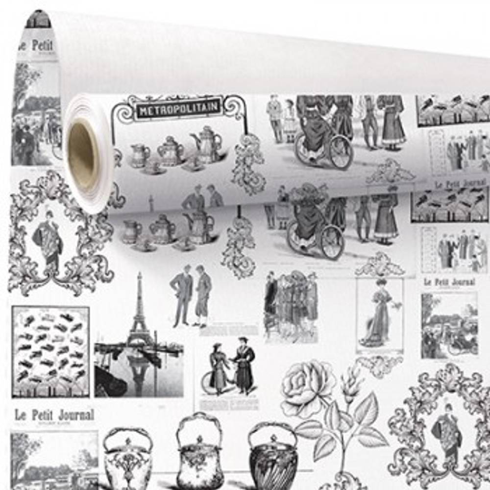Papier Rolle 80cm Metro weiss 40m
