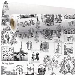 Papier Rolle 80cm Metro weiss 40m