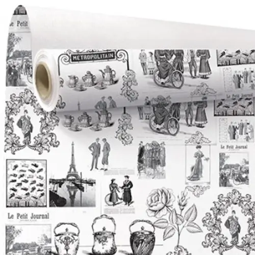Papier Rolle 80cm Metro weiss 40m