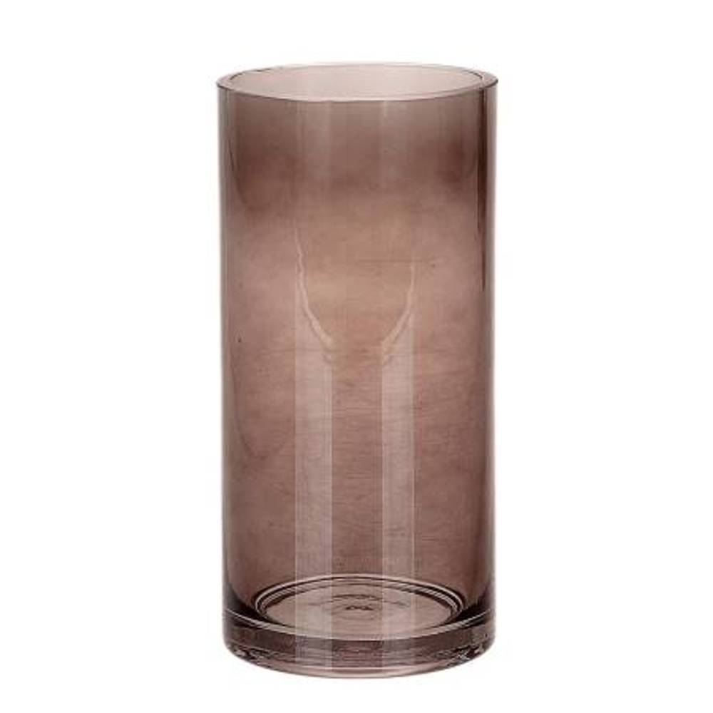 Glas Zylindre taupe D10cm H20cm