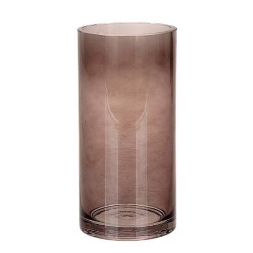 Glas Zylindre taupe D10cm H20cm