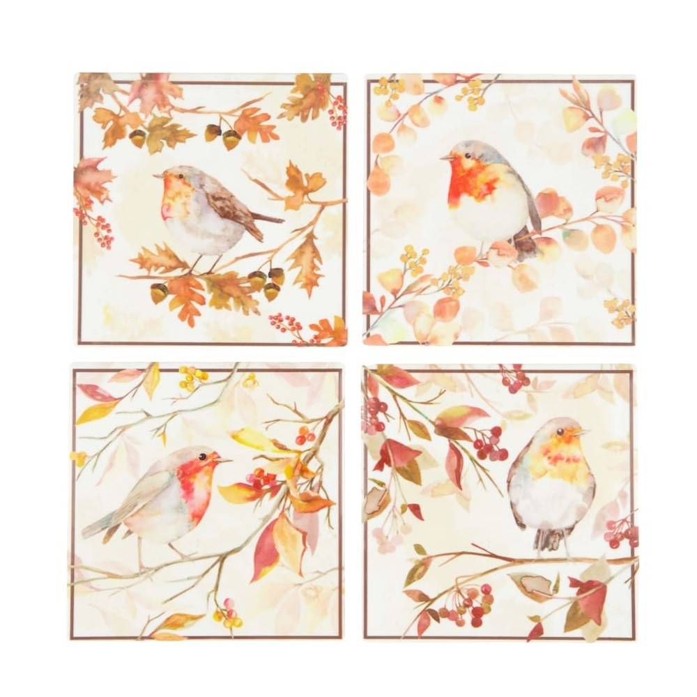 Untersetzer Vogel mix 10x10cm