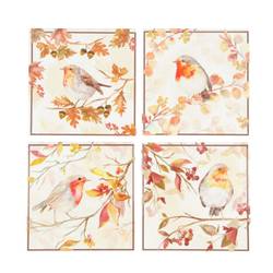 Untersetzer Vogel mix 10x10cm