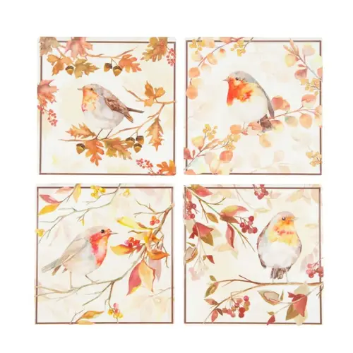 Untersetzer Vogel mix 10x10cm
