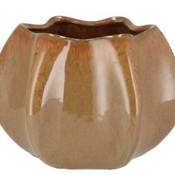 Keramik Übertopf Annecy Caramel 25x25x19cm