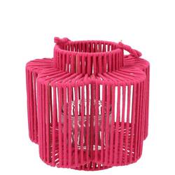 Laterne Cruz Blume fuchsia 10x18x20cm