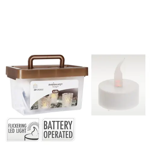 LED Teelicht x24 Inkl.Batt. 
