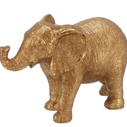 Deko Elefant Gold 18x7x12cm