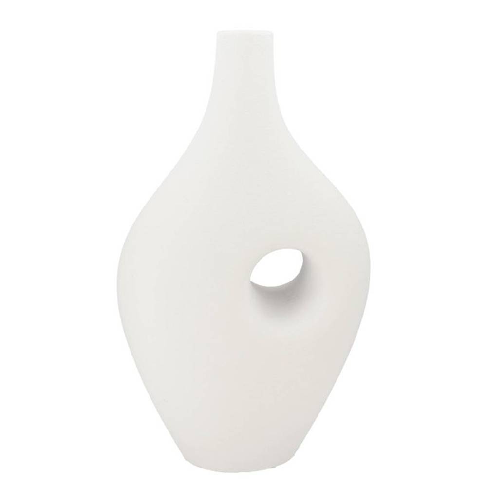 Keramik Vase Jill Oval weiss 20x40x73cm