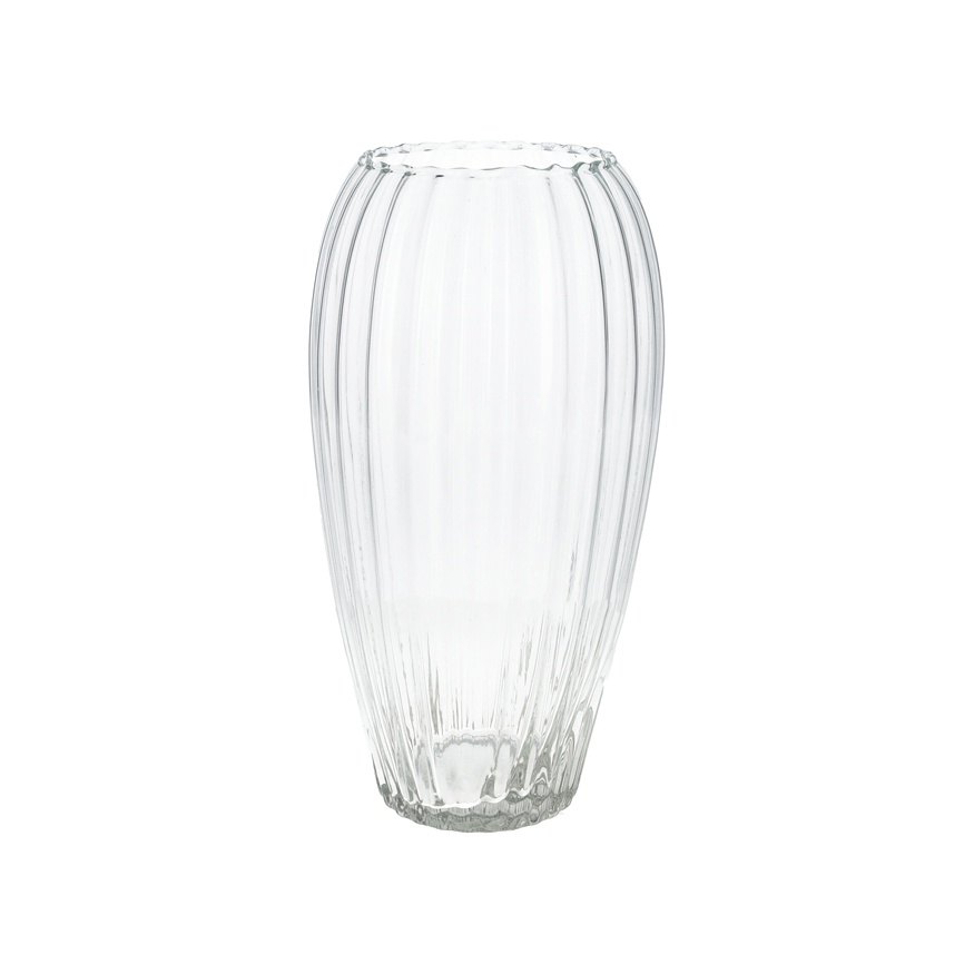 Glas Vase Osira D09cm H26cm