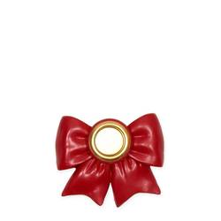 Kerzenständer Schleife rot 02x06x07cm