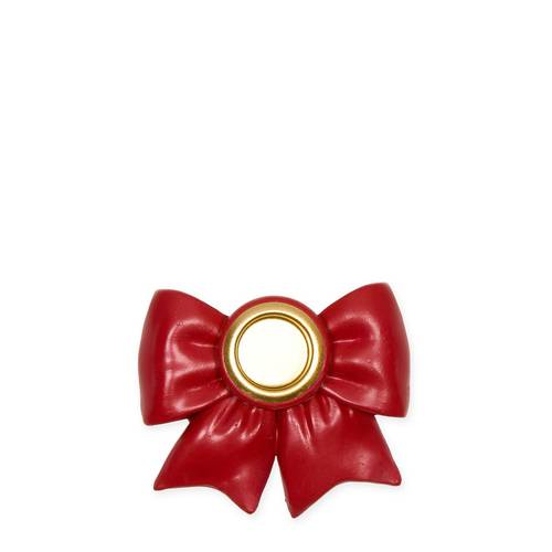 Kerzenständer Schleife rot 02x06x07cm