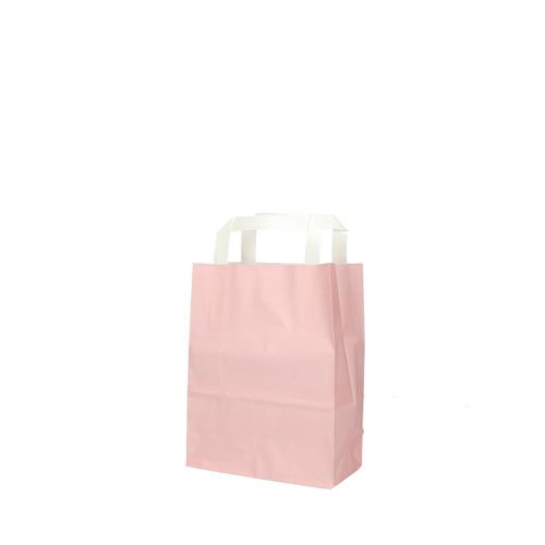 Tasche Papier hellrosa 18/8x23cm