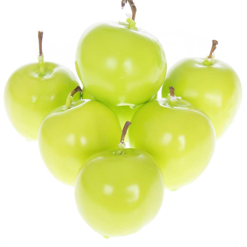 Apfel grün mint Wachs D5cm