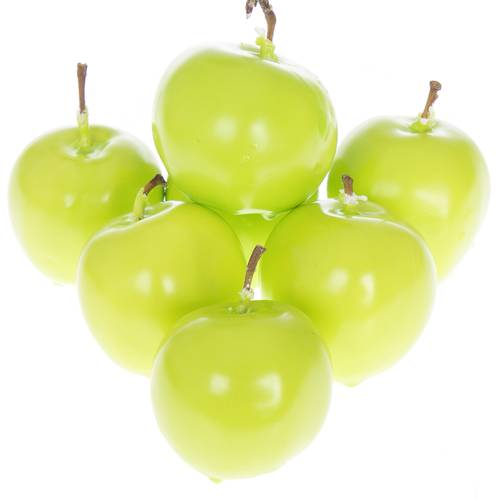 Apfel grün mint Wachs D5cm