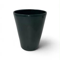 Keramik Übertopf Calypso dunkel grün D13cm H15cm