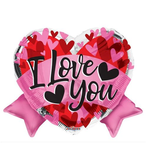 Ballon Herz I Love You rot D45cm