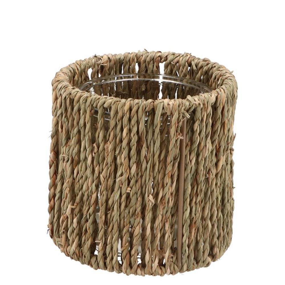 Glas Vase Inca natur D12cm H12cm