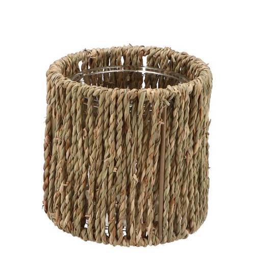 Glas Vase Inca natur D12cm H12cm