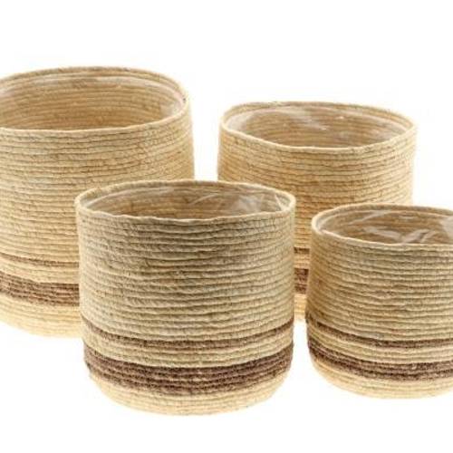 Korb Finn 4/Set braun D33cm H32cm