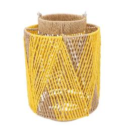 Laterne Gaby gelb 25x36cm