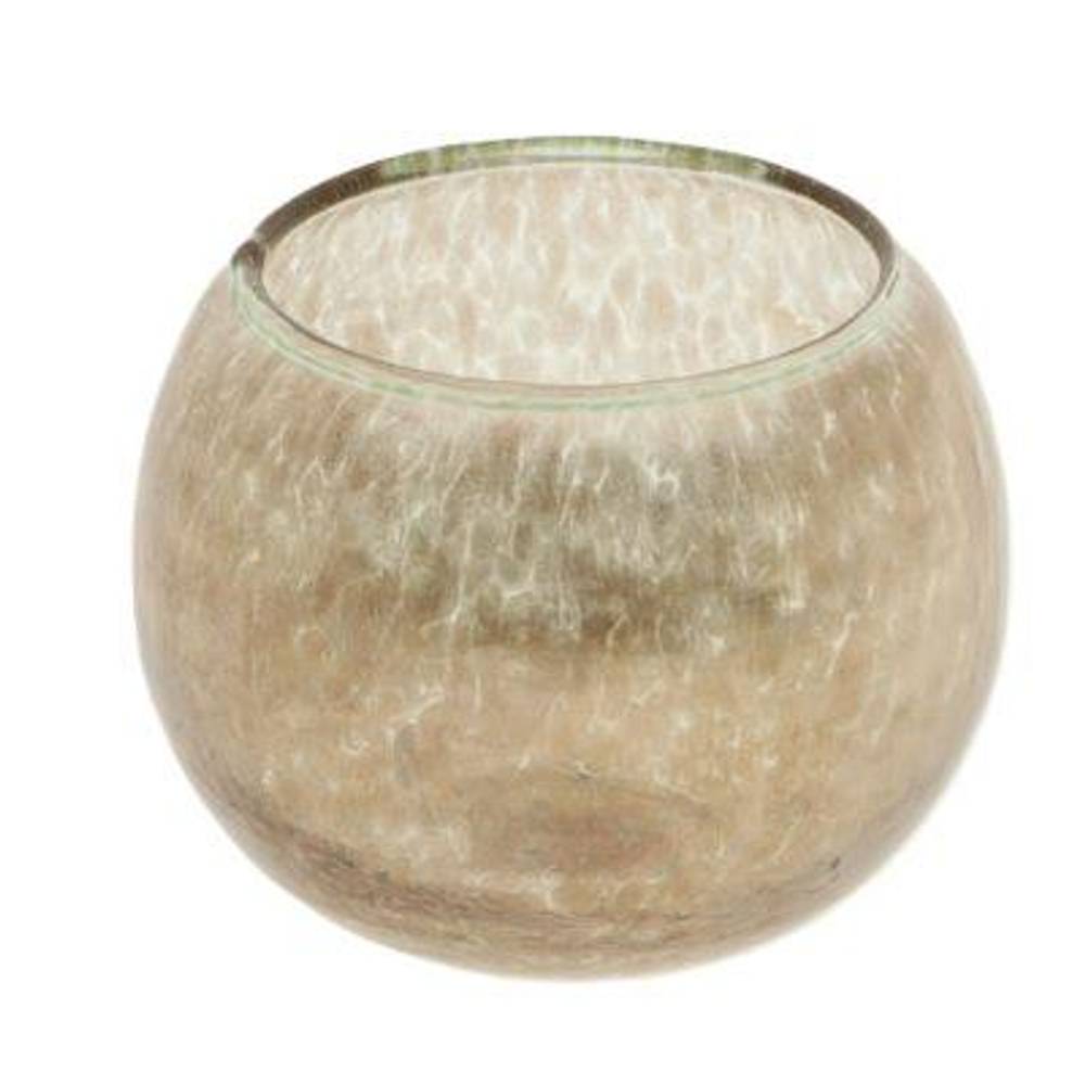 Glas Teelicht Varane kupfer D13cm H12cm