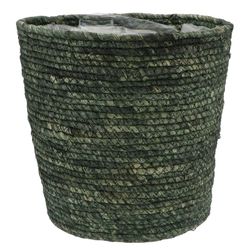 Korb Seegras Stroh grün D28cm H28cm