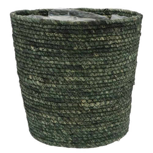 Korb Seegras Stroh grün D28cm H28cm