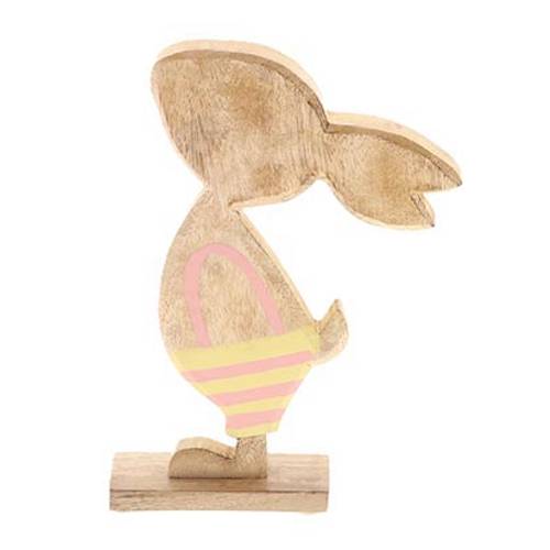 Osterhase Bikan rosa D14.5cm H21.5cm