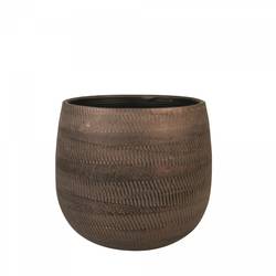 Keramik Übertopf Joey braun D26cm H26cm