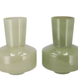 Glas Vase Beau mix grün 20x20x26cm