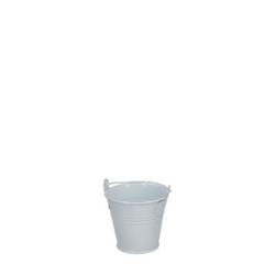 Zinkeimer weiss D06cm H5cm