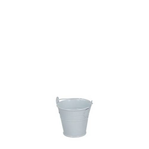 Zinkeimer weiss D06cm H5cm