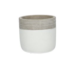 Keramik Übertopf Berlin weiss D11cm H10cm