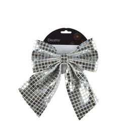 Schleife silber 20x24cm