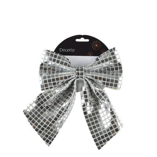 Schleife silber 20x24cm