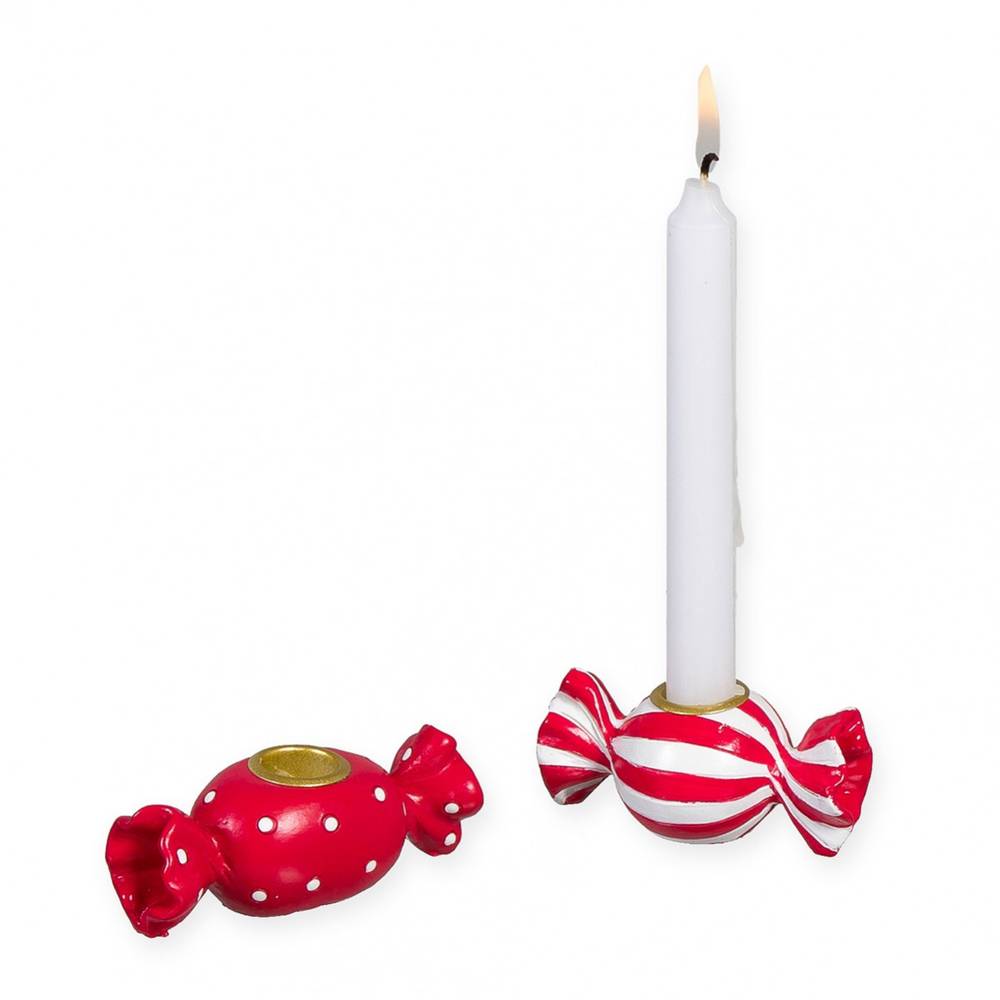 Kerzenständer Candy rot D01.2x08cm