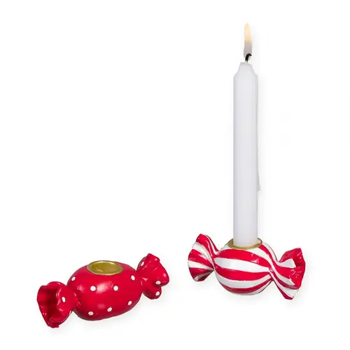 Kerzenständer Candy rot D01.2x08cm