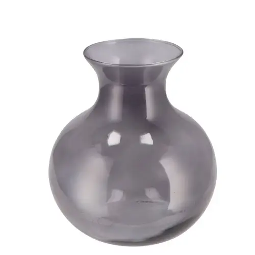 Glas Vase Mira Smoke Cone Neck D20x20x21cm