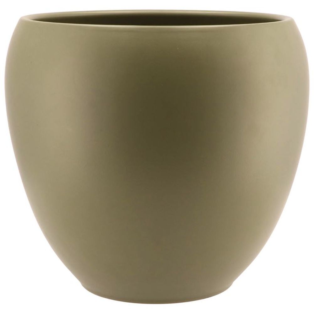 Keramik Übertopf Vinci olivgrün D31cm H28cm