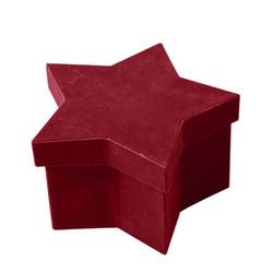 Hatbox Evelyn Stern rot 20.5x13x12cm