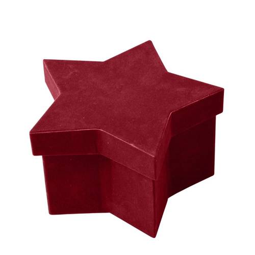 Hatbox Evelyn Stern rot 20.5x13x12cm