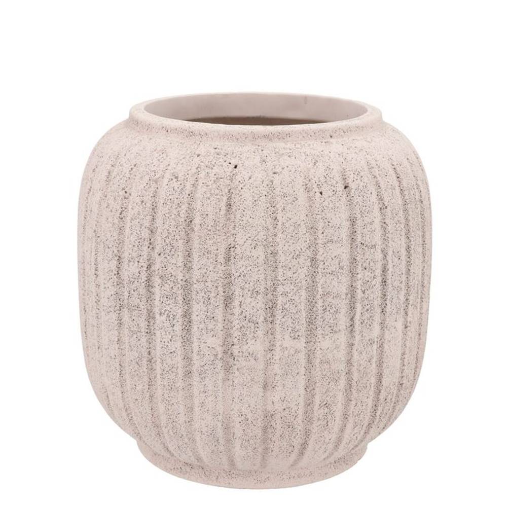 Beton Übertopf weiss 24×24×25cm